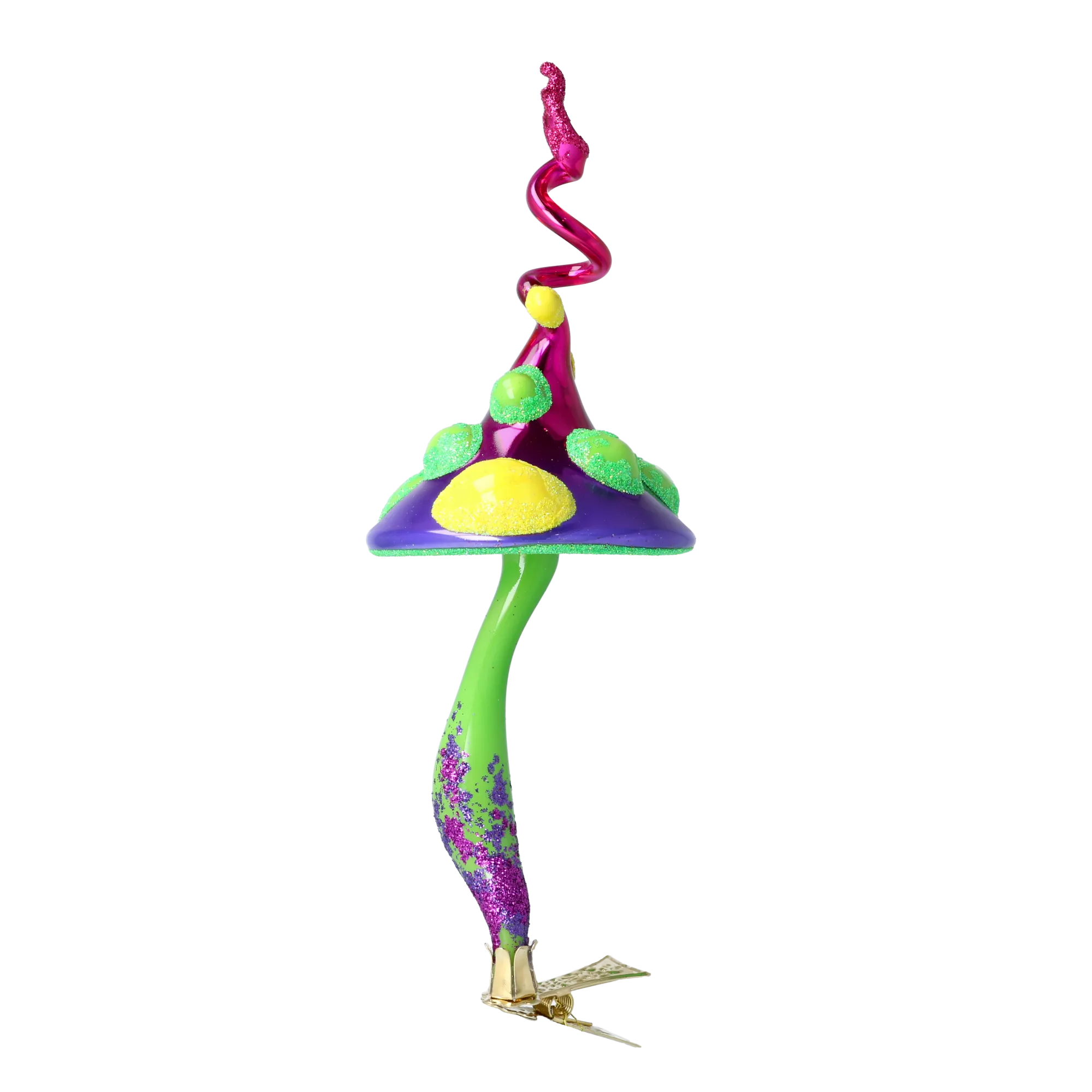 Electric Violet Toadstool Premium christmas glass ornament 2024-185