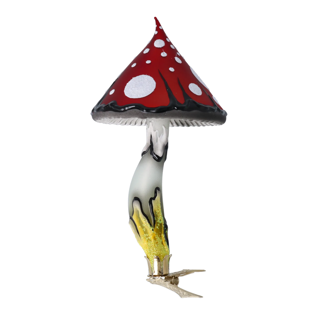 Scarlet Folklore Sentinel | Hand-Painted Glass Ornament | Blubom 2024-187