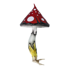 Scarlet Folklore Sentinel | Hand-Painted Glass Ornament | Blubom 2024-187
