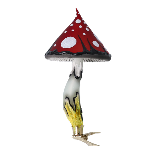 Scarlet Folklore Sentinel | Hand-Painted Glass Ornament | Blubom 2024-187