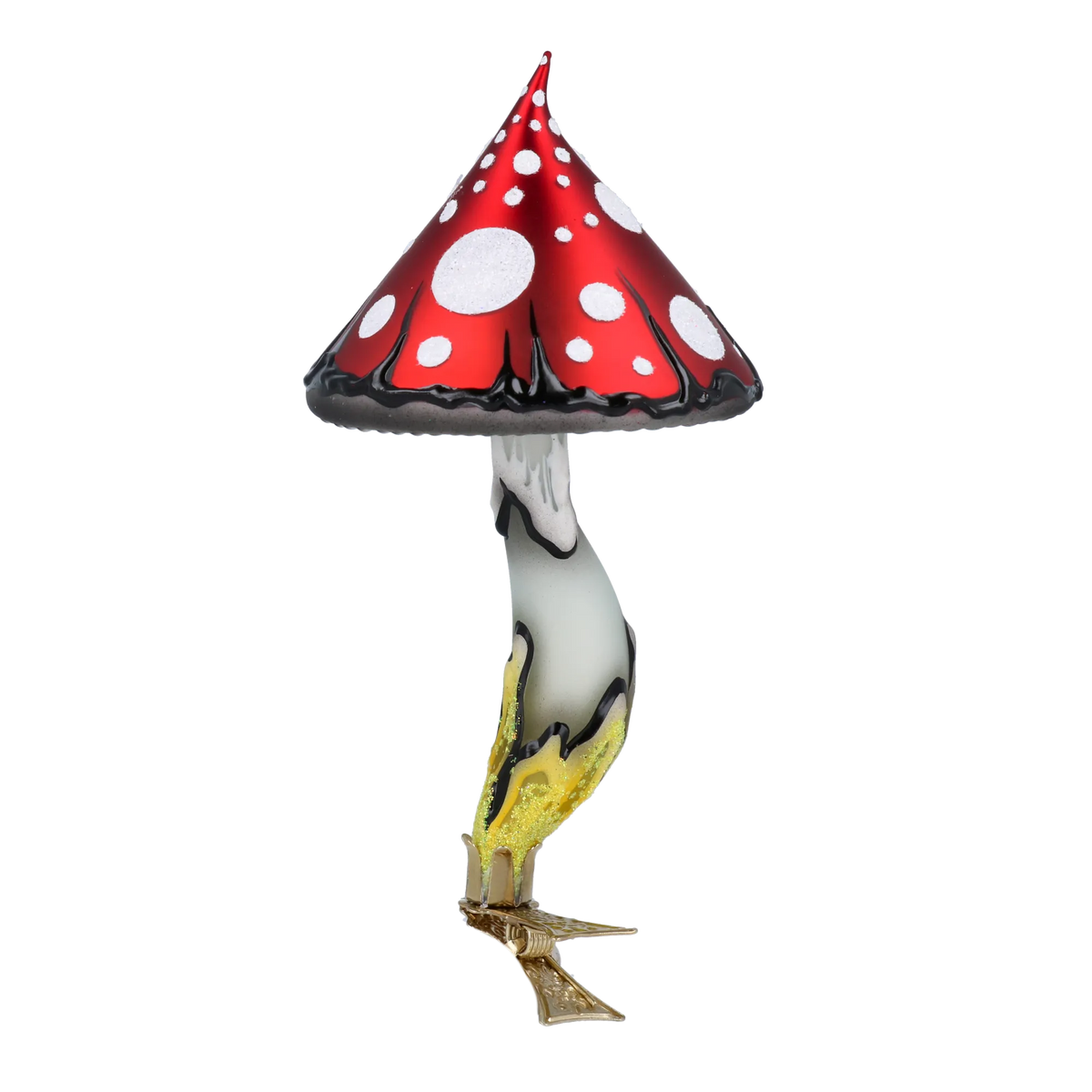 Scarlet Folklore Sentinel | Hand-Painted Glass Ornament | Blubom 2024-187