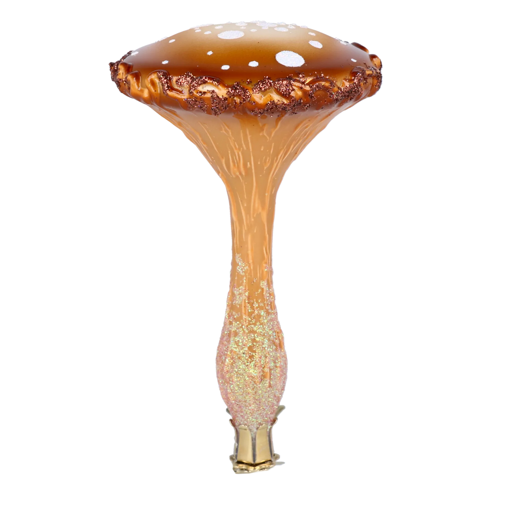 Serene Amber Sentinel | Hand-Painted Glass Ornament | Blubom 2024-188