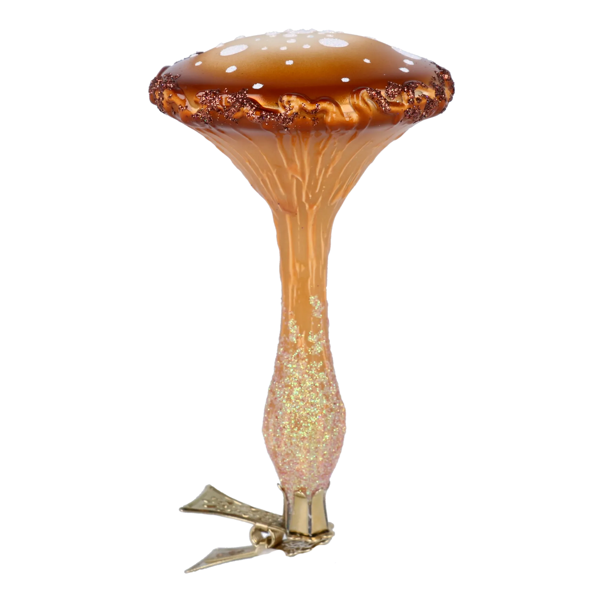 Serene Amber Sentinel | Hand-Painted Glass Ornament | Blubom 2024-188