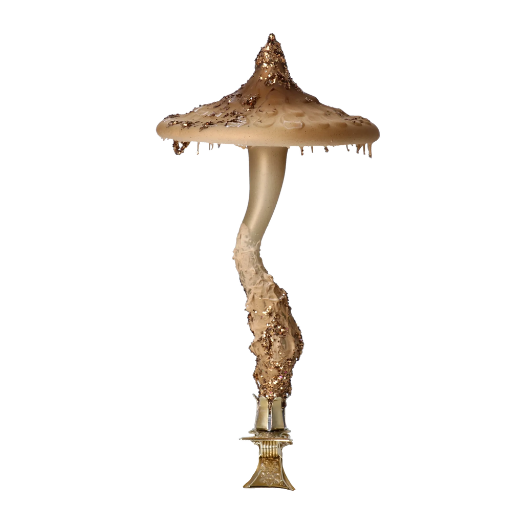 Silent Bronze Spire | Hand-Painted Glass Ornament | Blubom 2024-189