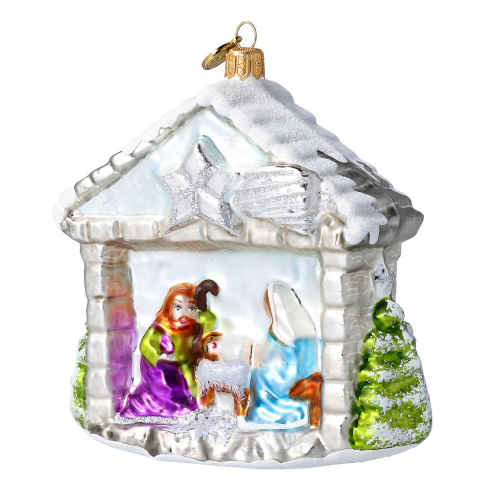 Hallowed Starlit Refuge | Hand-Painted Glass Ornament | Blubom 2024-196