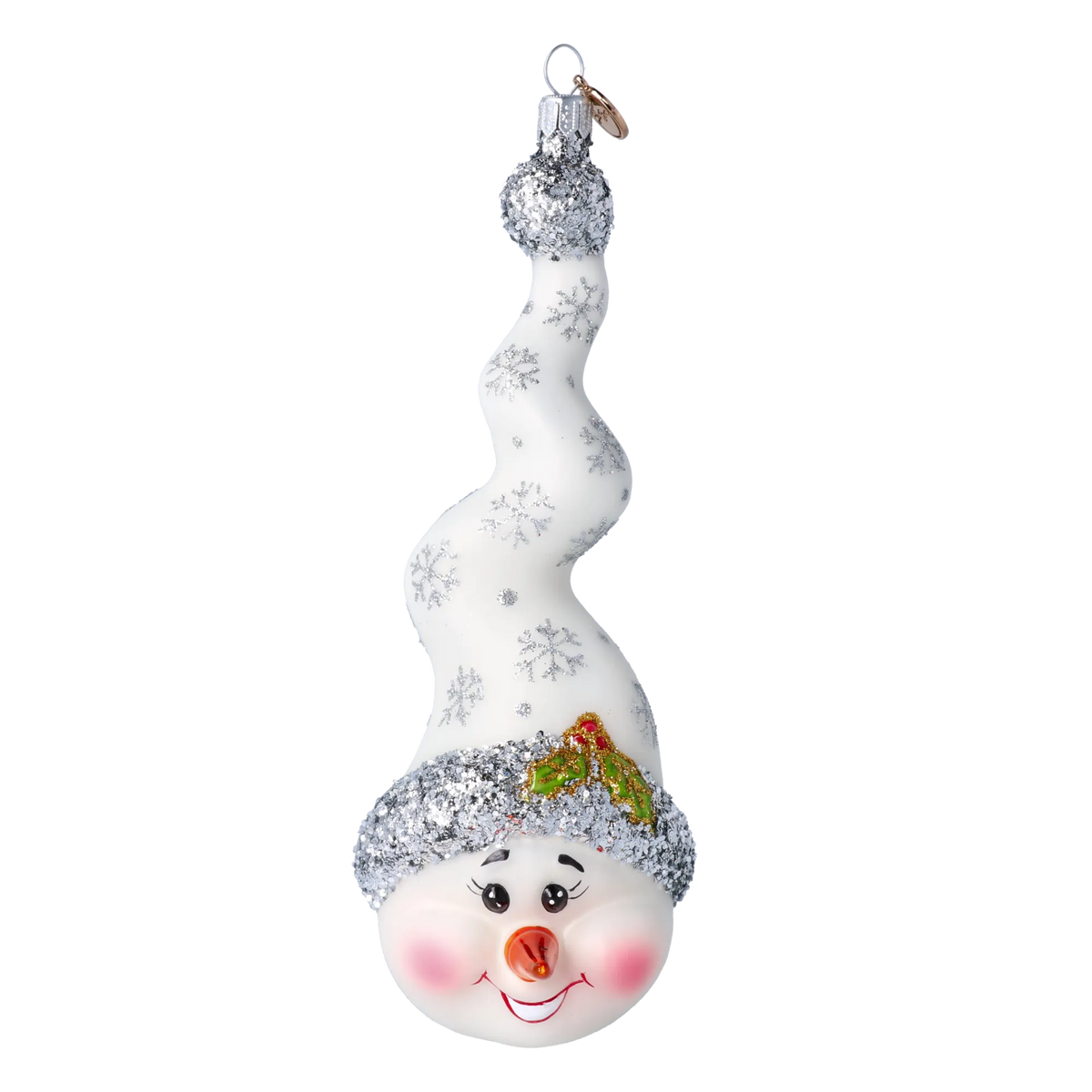 Jovial Frost Spire | Hand-Painted Glass Ornament | Blubom 2024-198