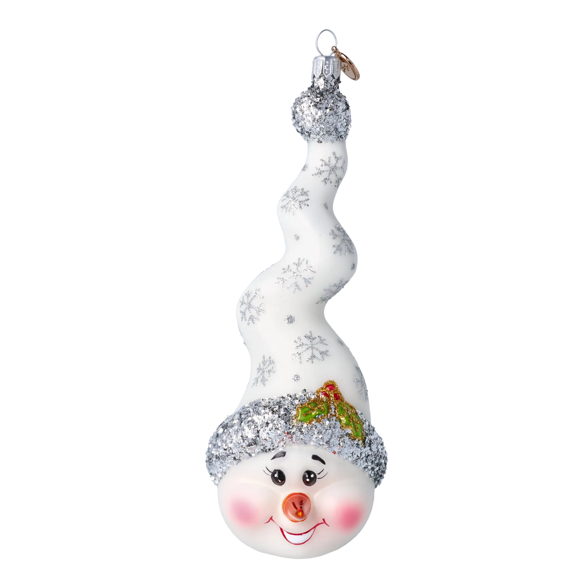 Jovial Frost Spire | Hand-Painted Glass Ornament | Blubom 2024-198