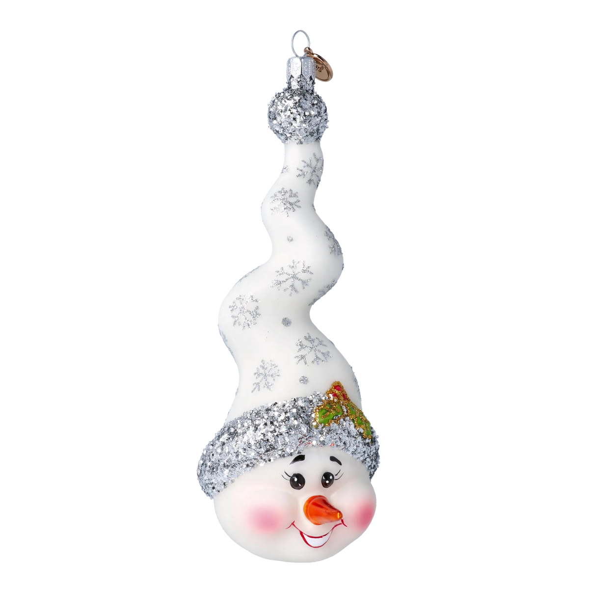 Jovial Frost Spire | Hand-Painted Glass Ornament | Blubom 2024-198