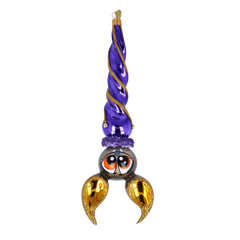 Amethyst Hanging Spiral Bat