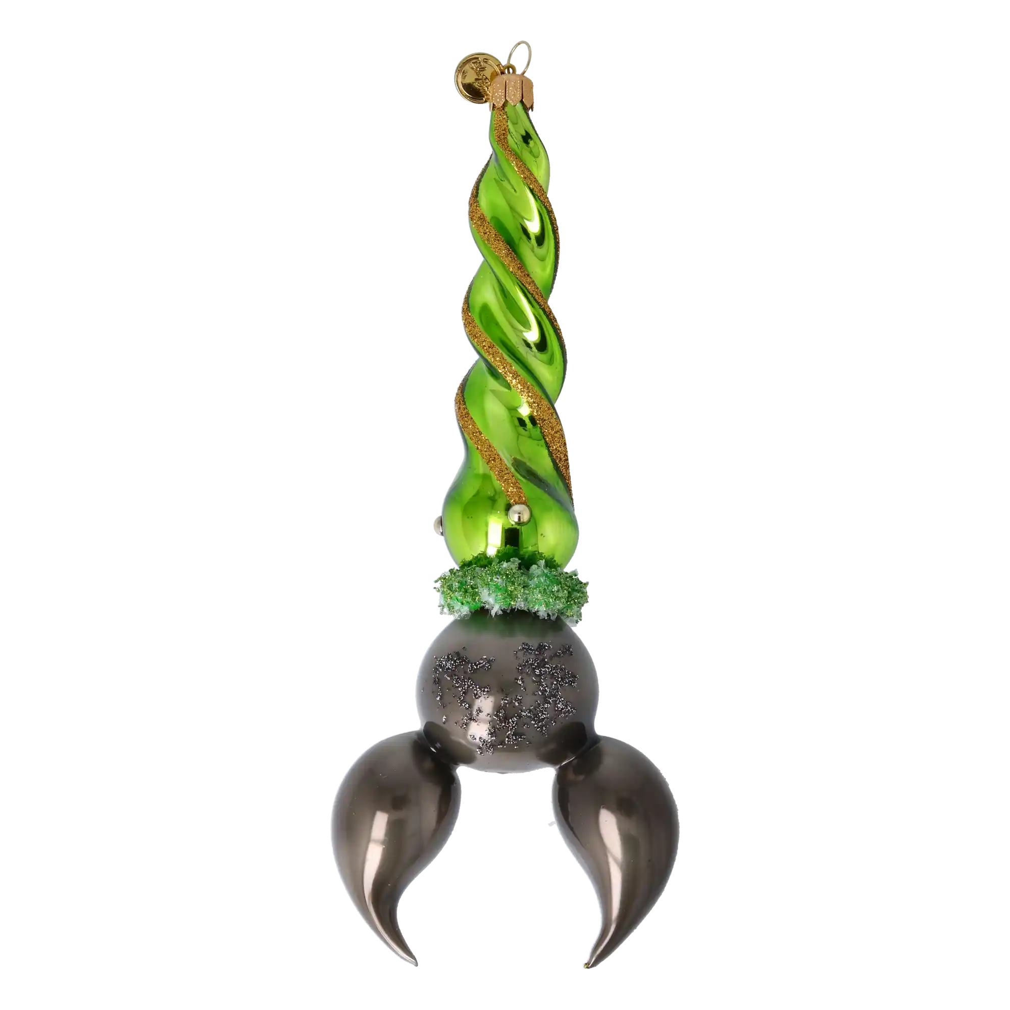 Bat -Green Claw - Fancy Glass Decoration.