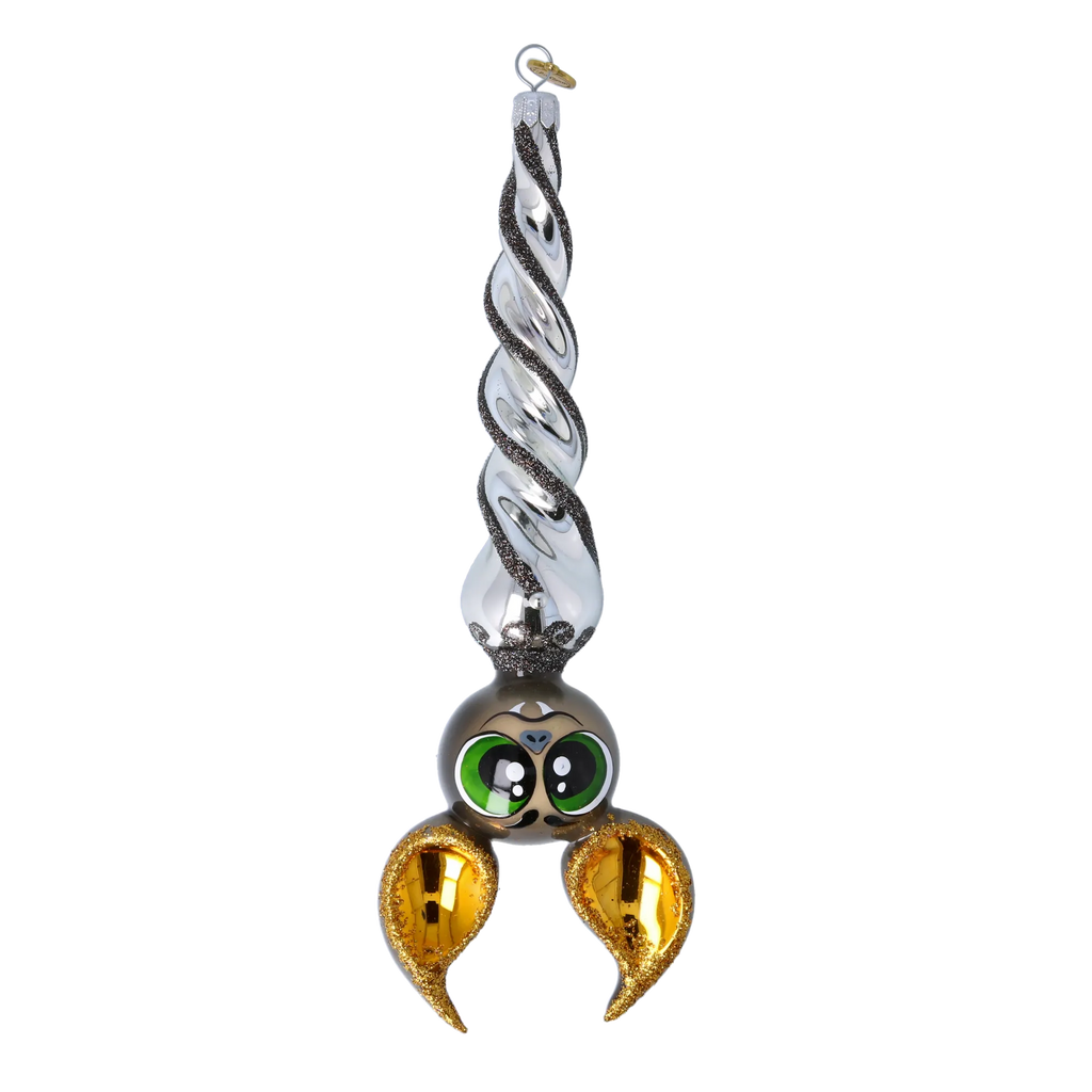 Nocturnal Gilded Seer | Hand-Painted Glass Ornament | Blubom 2024-225