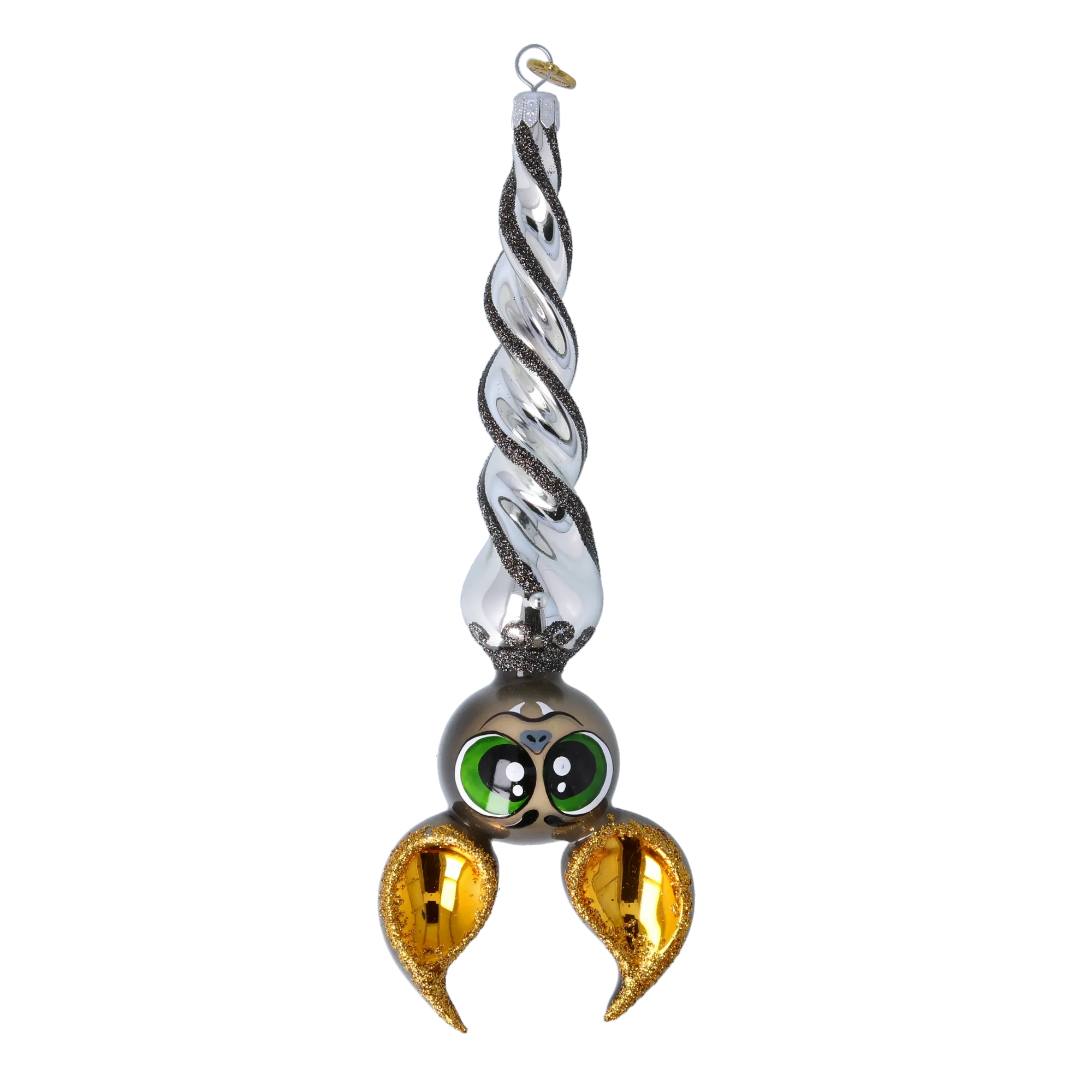 Nocturnal Gilded Seer | Hand-Painted Glass Ornament | Blubom 2024-225