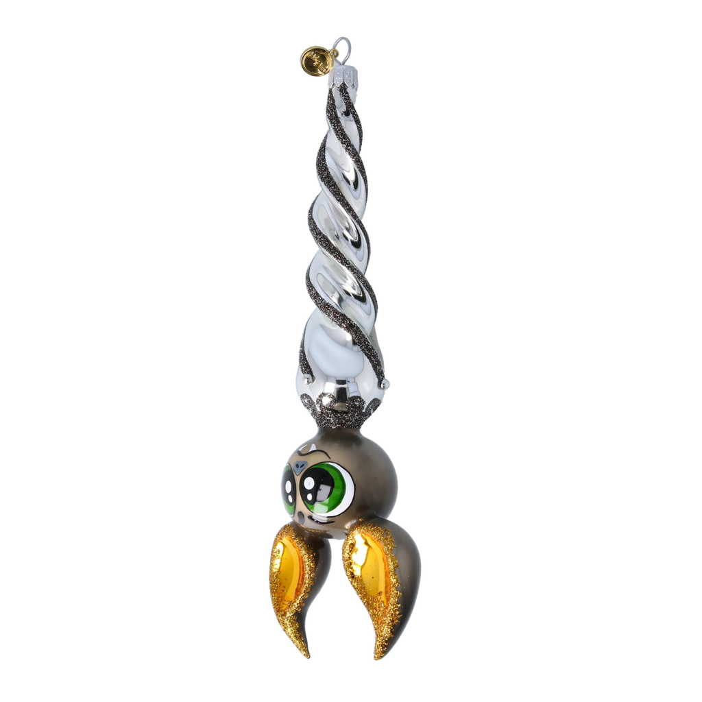 Nocturnal Gilded Seer | Hand-Painted Glass Ornament | Blubom 2024-225
