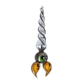 Load image into Gallery viewer, Count Batisto - Handmade Glass Christmas ornament free blowing bat 2024-225
