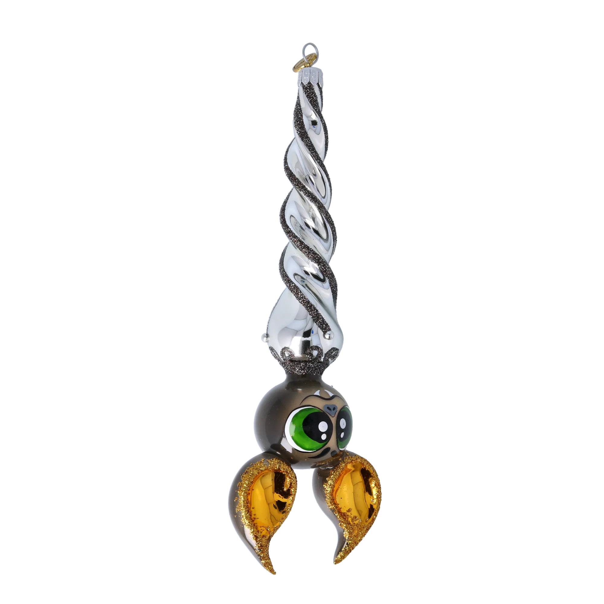 Nocturnal Gilded Seer | Hand-Painted Glass Ornament | Blubom 2024-225
