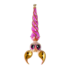 Fuchsia Hanging Spiral Bat