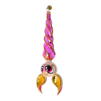 Gilded Astral Voyager | Hand-Painted Glass Ornament | Blubom 2024-226