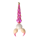 Gilded Astral Voyager | Hand-Painted Glass Ornament | Blubom 2024-226