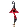 Load image into Gallery viewer, Enchanted Swirl Mushroom  Handmade Glass Christmas ornament
