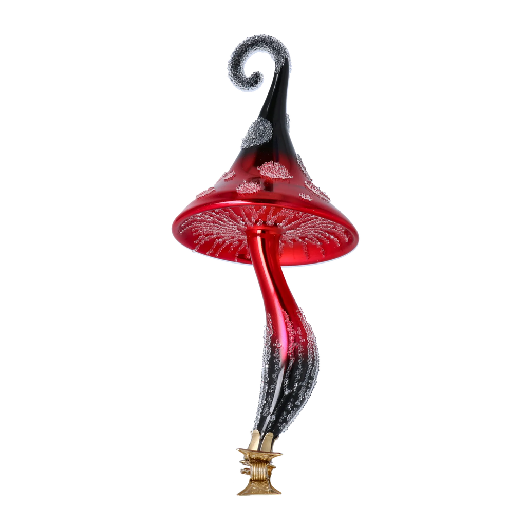 Nocturnal Sanguine Sprout | Hand-Painted Glass Ornament | Blubom 2024-231