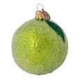 Load image into Gallery viewer, Hand Painted Glass Ornament - Lime. Handmade Glass Christmas ornament. 2024-240
