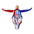 Load image into Gallery viewer, American Buffalo - Patriotic Glass Ornament.
