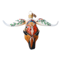 Painted Monarch Sentinel | Hand-Painted Glass Ornament | Blubom 2024-242