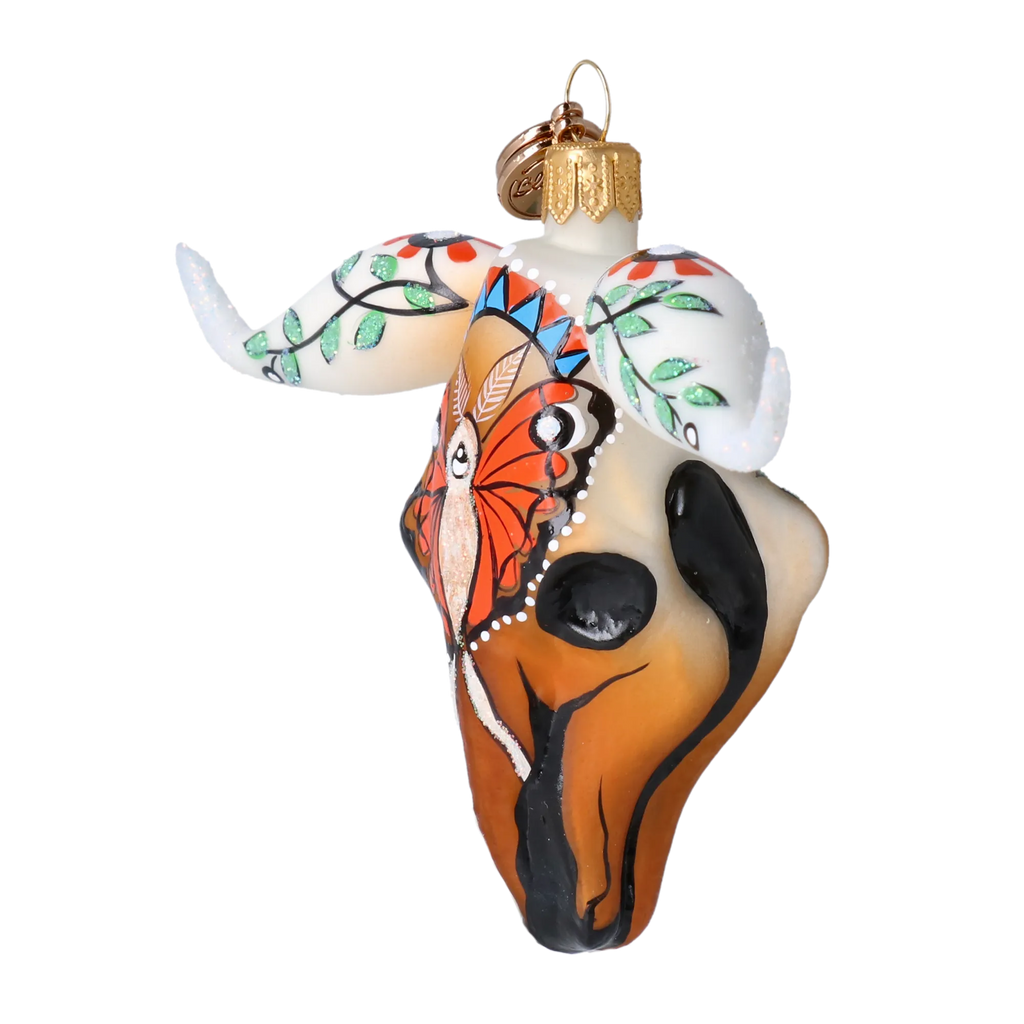 Painted Monarch Sentinel | Hand-Painted Glass Ornament | Blubom 2024-242