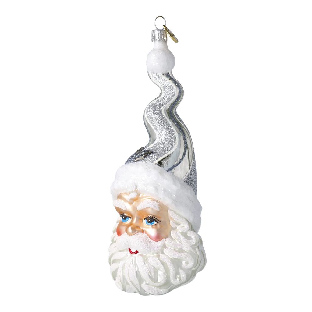 Silvered Saint Spire | Hand-Painted Glass Ornament | Blubom 2024-247