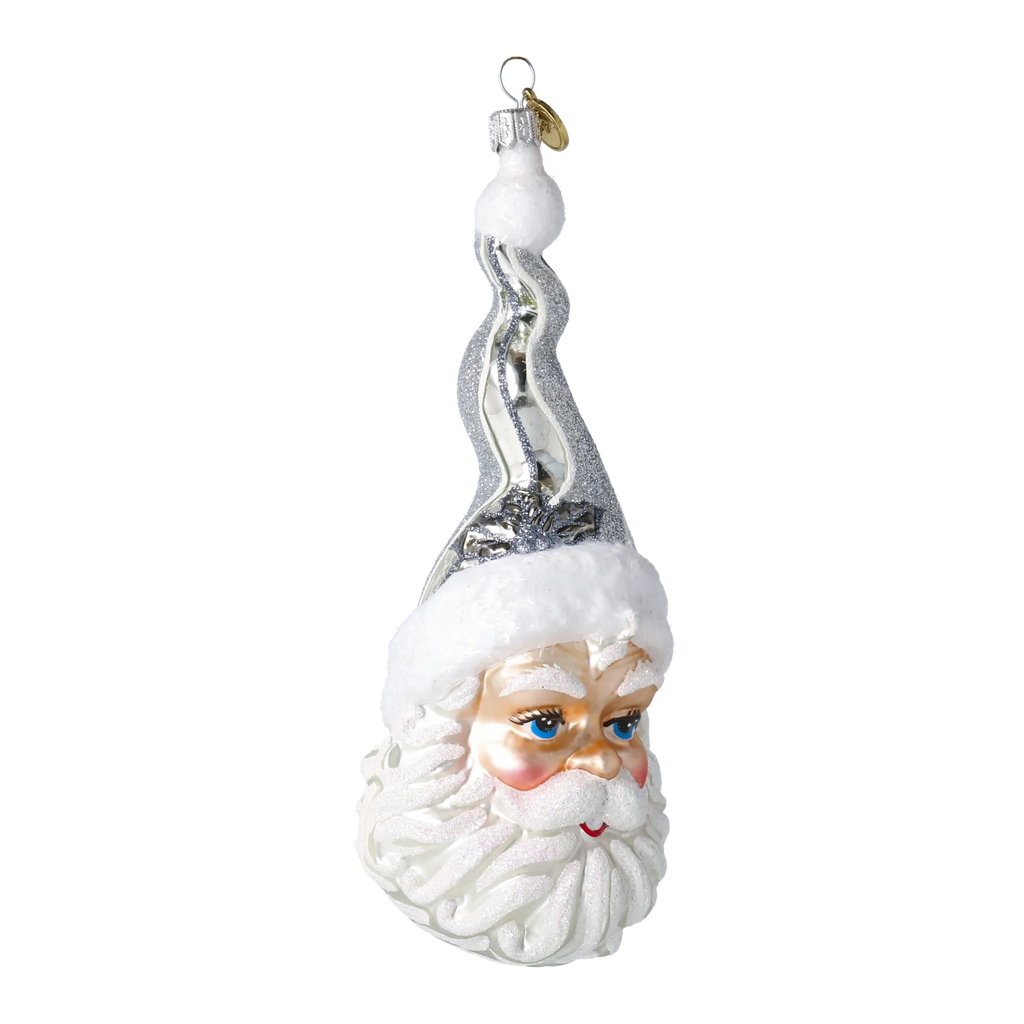Silvered Saint Spire | Hand-Painted Glass Ornament | Blubom 2024-247