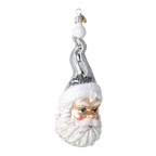 Silvered Saint Spire | Hand-Painted Glass Ornament | Blubom 2024-247