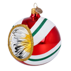 Amber Solar Resonance | Hand-Painted Glass Ornament | Blubom 2024-249