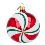 Amber Solar Resonance | Hand-Painted Glass Ornament | Blubom 2024-249