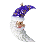 Serene Midnight Voyager | Hand-Painted Glass Ornament | Blubom 2024-258