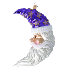 Serene Midnight Voyager | Hand-Painted Glass Ornament | Blubom 2024-258