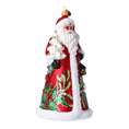 Load image into Gallery viewer, Winter Santa Claus. Handmade Glass Christmas ornament.
