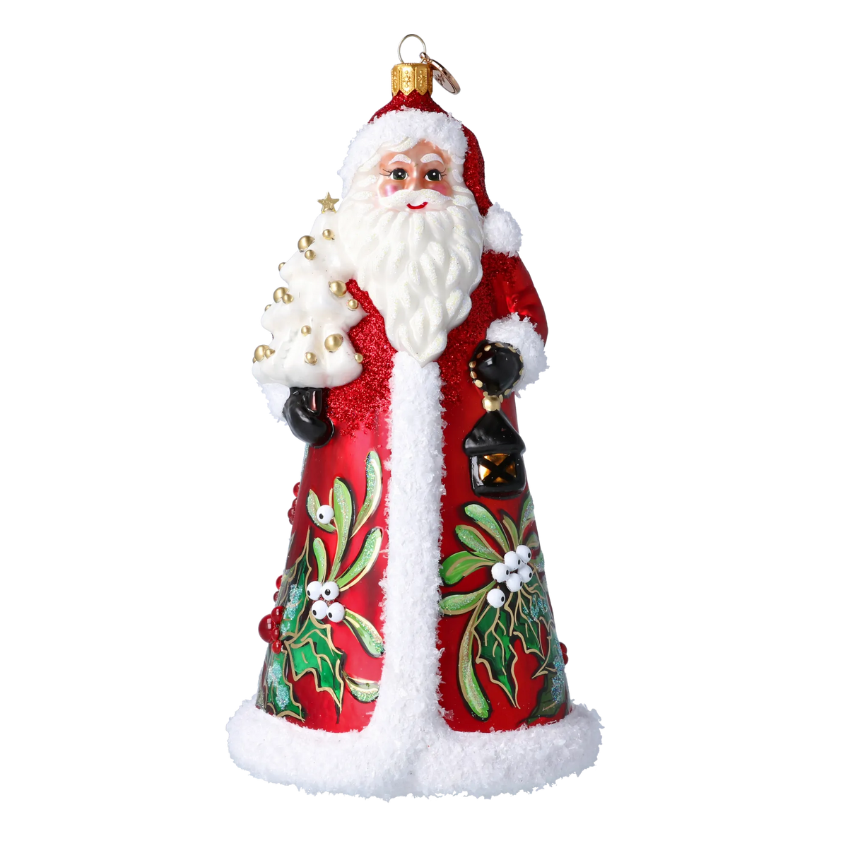Benevolent Mistletoe Voyager | Hand-Painted Glass Ornament | Blubom 2024-261