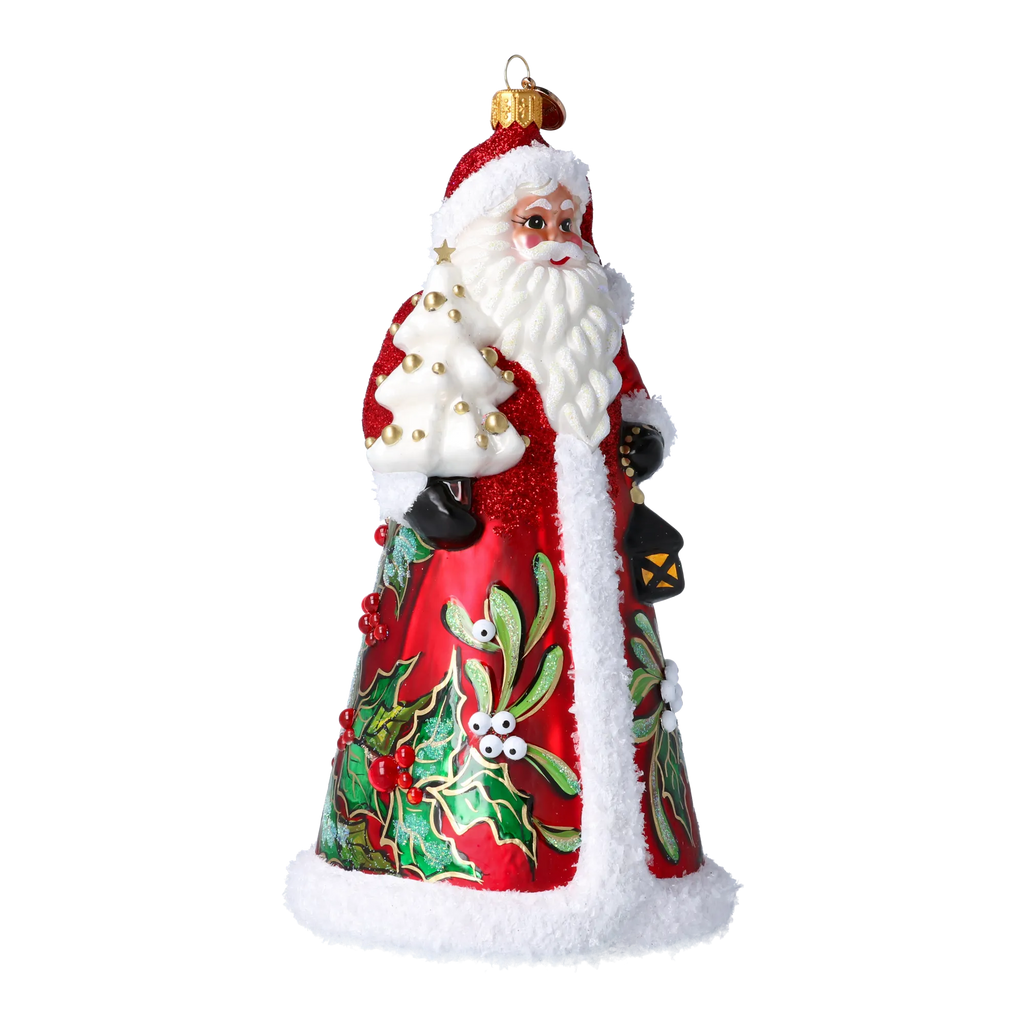 Benevolent Mistletoe Voyager | Hand-Painted Glass Ornament | Blubom 2024-261