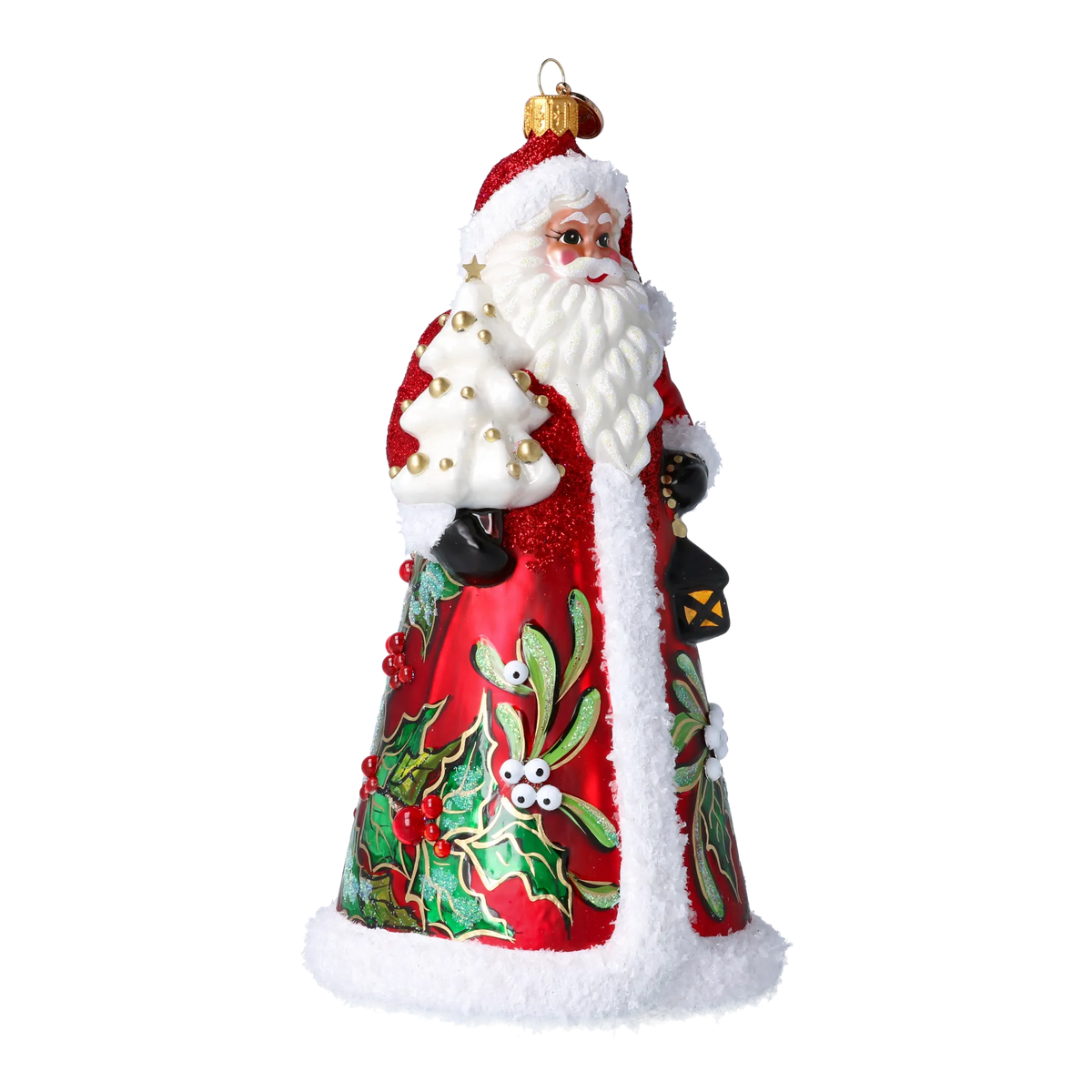 Benevolent Mistletoe Voyager | Hand-Painted Glass Ornament | Blubom 2024-261