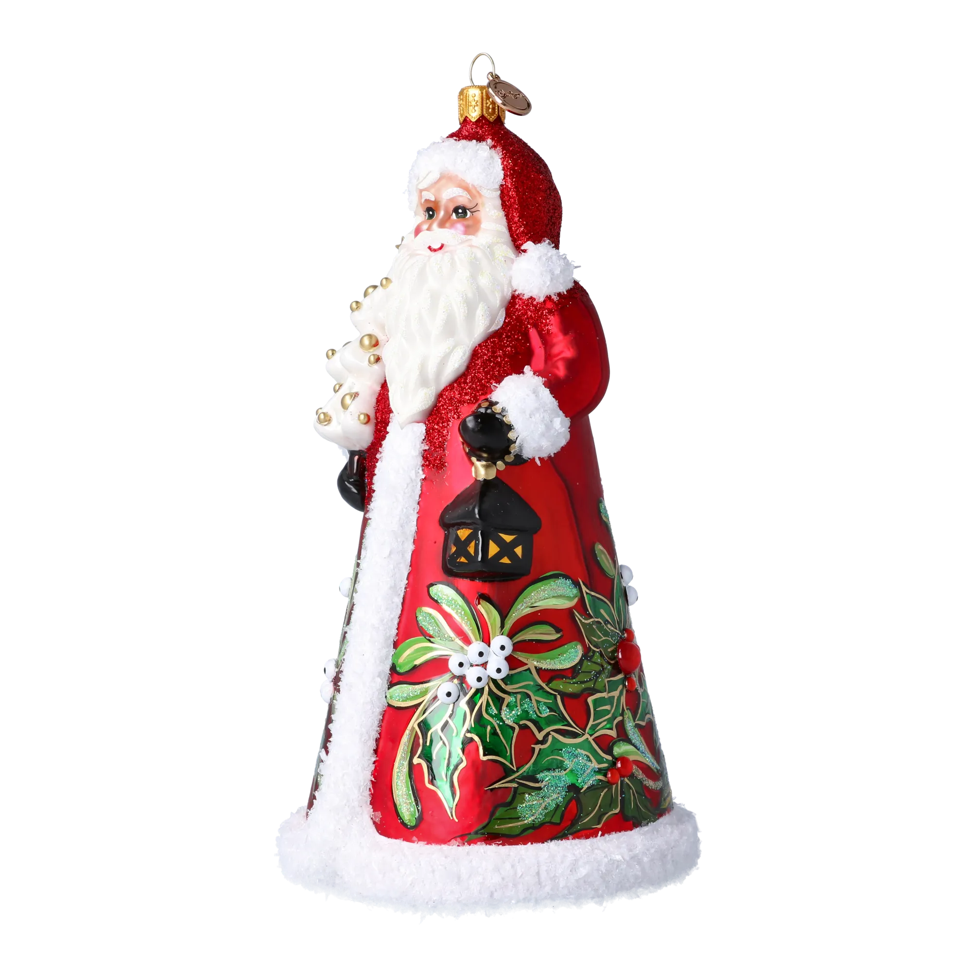 Benevolent Mistletoe Voyager | Hand-Painted Glass Ornament | Blubom 2024-261