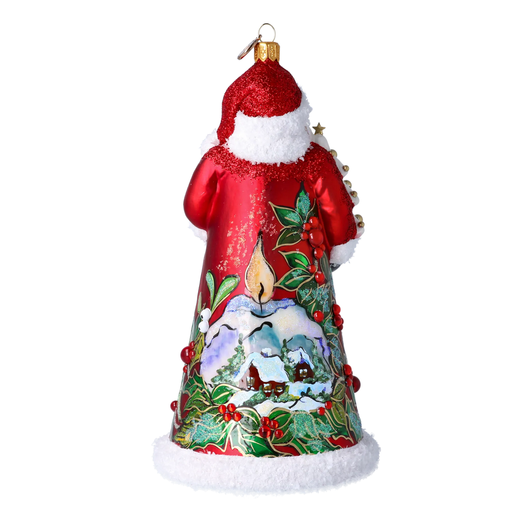 Benevolent Mistletoe Voyager | Hand-Painted Glass Ornament | Blubom 2024-261