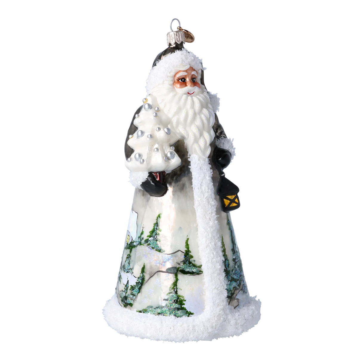 Serene Midnight Wayfarer | Hand-Painted Glass Ornament | Blubom 2024-263