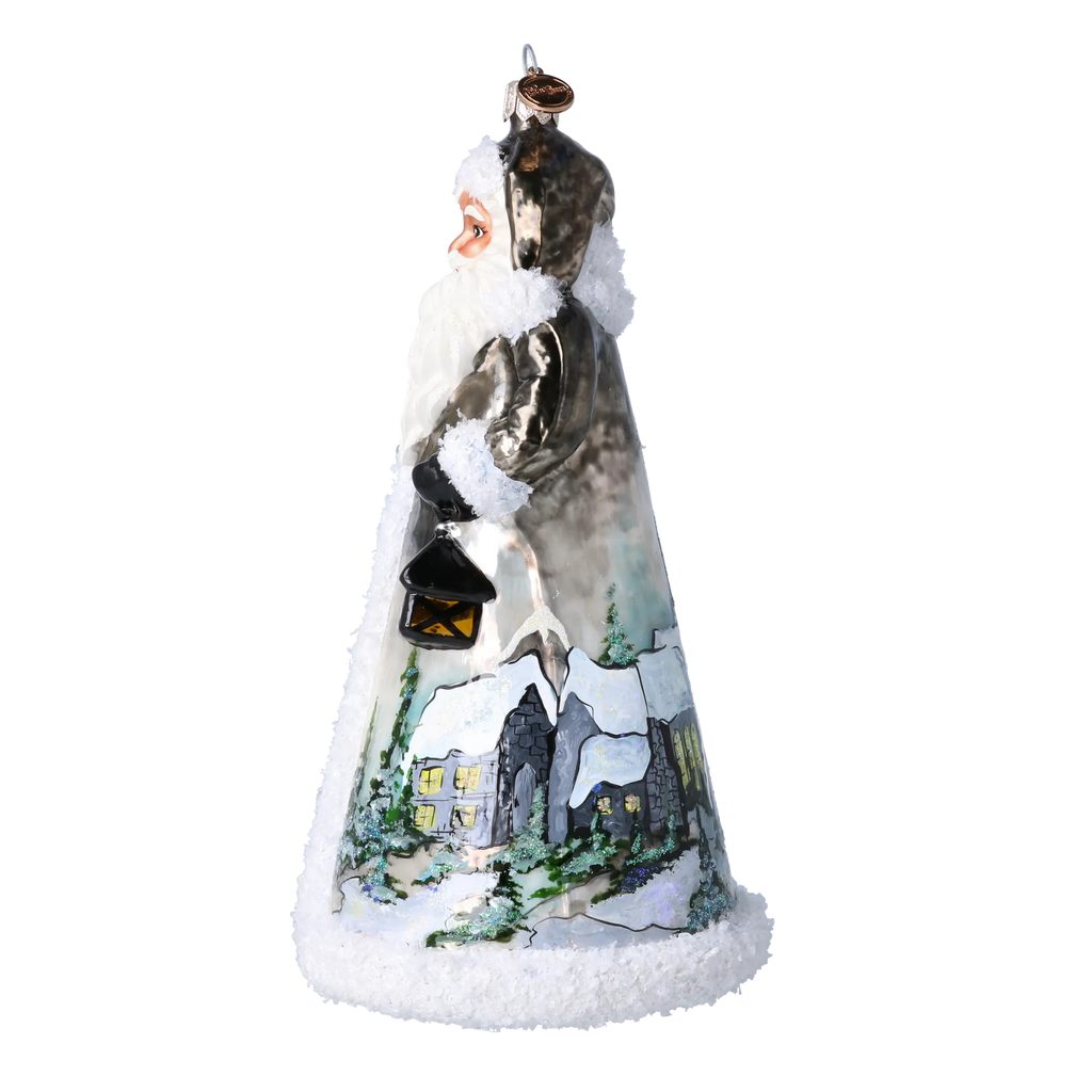 Serene Midnight Wayfarer | Hand-Painted Glass Ornament | Blubom 2024-263