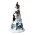 Load image into Gallery viewer, Winter Christmas Santa. Handmade Glass Christmas ornament. 2024-263
