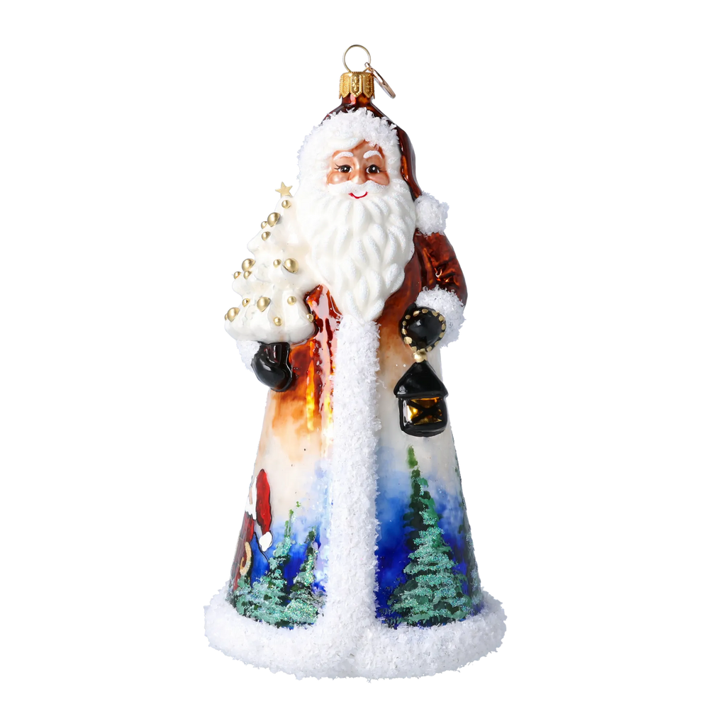 Amber Twilight Voyager | Hand-Painted Glass Ornament | Blubom 2024-264