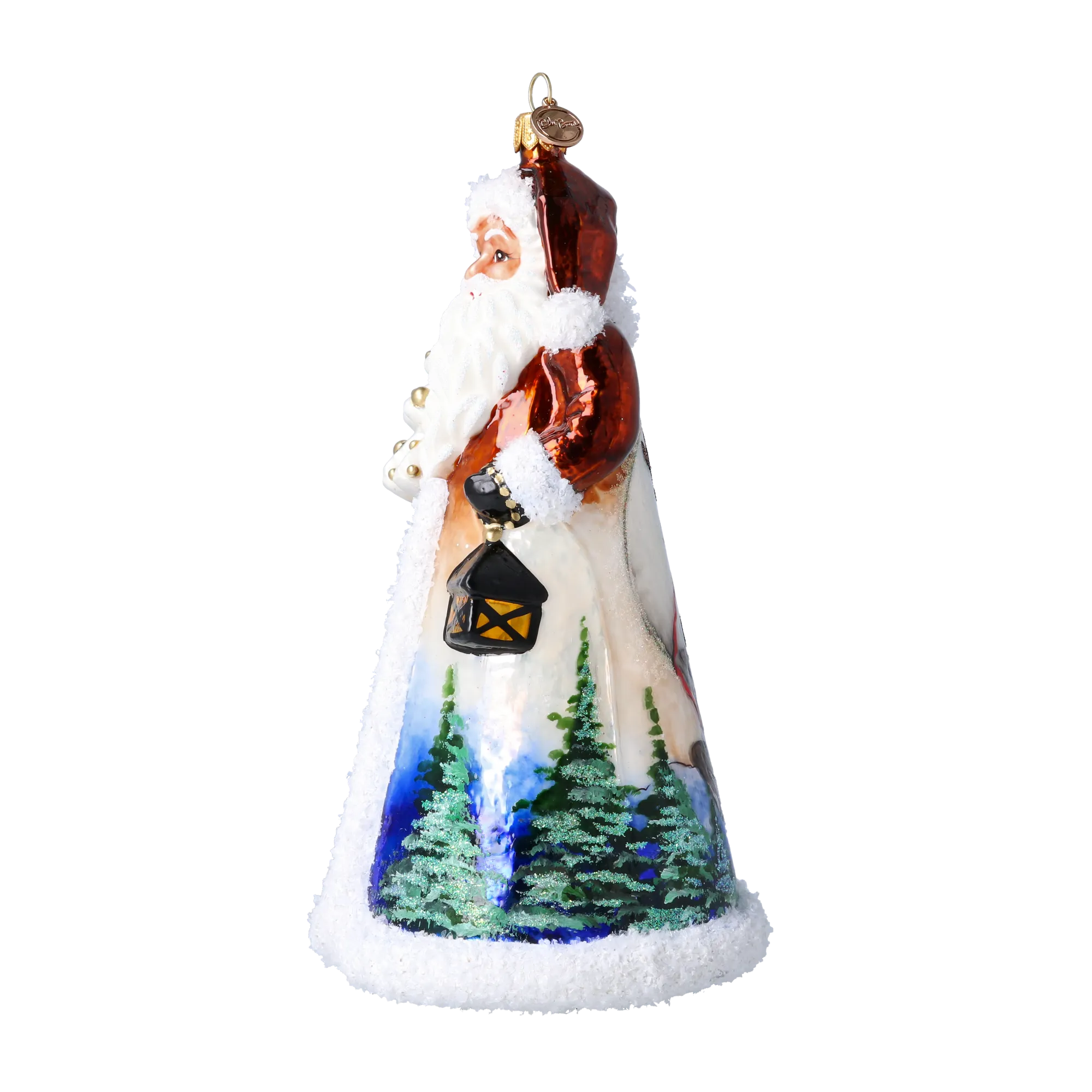 Amber Twilight Voyager | Hand-Painted Glass Ornament | Blubom 2024-264