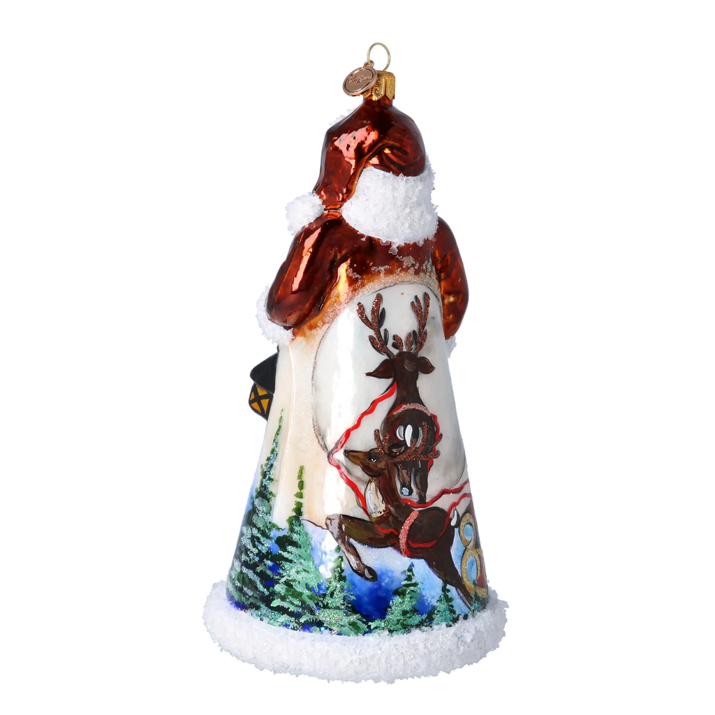 Amber Twilight Voyager | Hand-Painted Glass Ornament | Blubom 2024-264