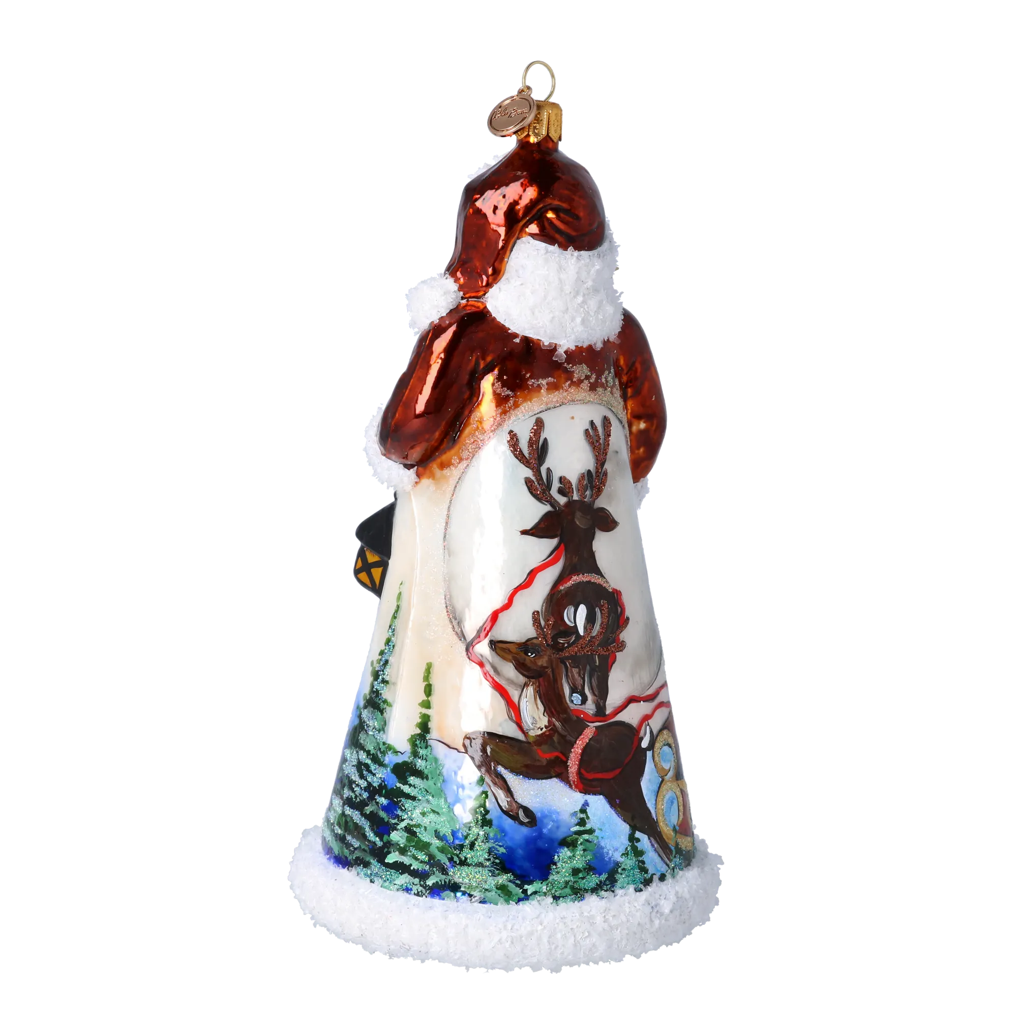 Amber Twilight Voyager | Hand-Painted Glass Ornament | Blubom 2024-264