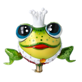 Expectant Marsh Heir | Hand-Painted Glass Ornament | Blubom 2024-265