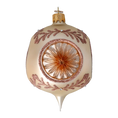Load image into Gallery viewer, Champagne Luster Drop Handmade Glass Christmas ornament
